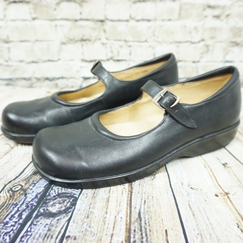 Softwalk Soft Walk Black Leather Mary Jane